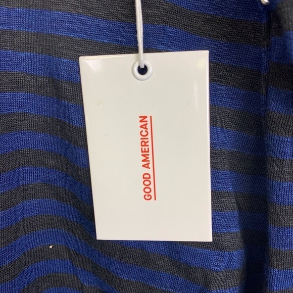 Good American Stripe Linen Crew Neck Top - Picture 4 of 9